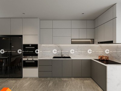 Tủ bếp MDF Chất Lượng Vượt Trội Và Thẩm Mỹ Cao 1