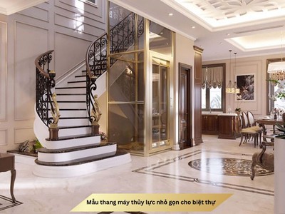 Gợi ý 20  mẫu thang máy thủy lực nhỏ gọn phù hợp biệt thự hiện đại 1