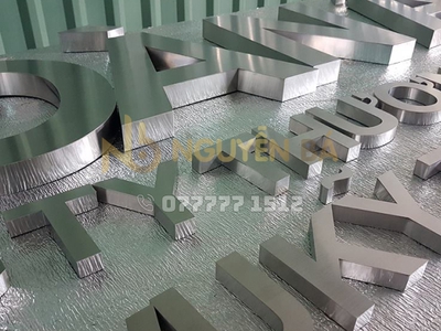 Gia công chữ inox giá rẻ trang trí ngoại thất 5