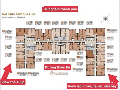 Bán căn hộ 2pn toà rose residence - dự án hoàng huy commerce giá chỉ từ 2.540 triệu 1