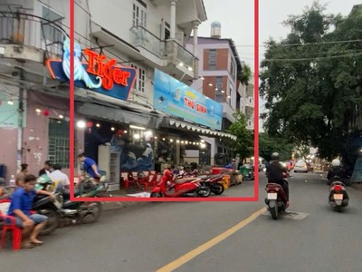 Bán nhà mặt tiền đàm thuận huy ngang hiện hữu khủng 12 mét chỉ 5 tỷ nhỉnh 2