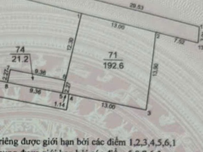 Bán đất 192.6m2 thôn xuân nộn đông anh - ô tô vào đất - giá 5x mầm non 4