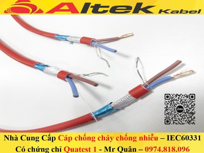 Cáp Chống Cháy 2x1.5 E GFT   IEC60331, BS6387 1