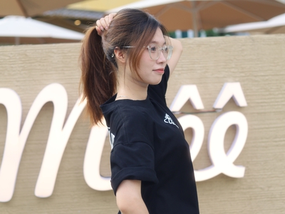 Áo thun nam nữ form boxy cotton thêu xù MEI FASHION AT04 1
