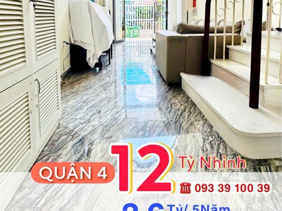 Bán nhà quận 4- doanh thu 3.6 tỷ/5năm- 6 tầng 8 căn hộ cao cấp duplex 52m2- hxh nguyễn khoái: 12 tỷ 4