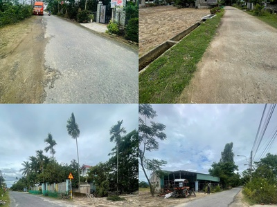 Chính chủ bán 2 lô đất lớn tại thái sơn - điện bàn - đà nẵng - diện tích 570m    giá chỉ 4,3 2