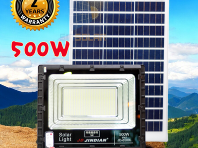 Đèn pha năng lượng mặt trời 500W JinDian JD-8500L 0