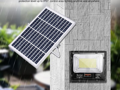 Đèn pha năng lượng mặt trời 500W JinDian JD-8500L 1