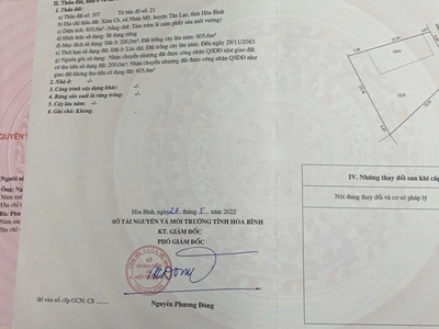 Cần bán mảnh đất ở nhân mỹ, tân lạc, hòa bình 0
