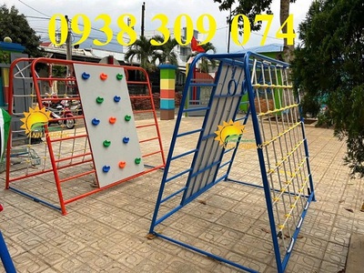 Thang leo sắt trẻ em ngoài trời,thang leo thể chất trẻ em TL 2