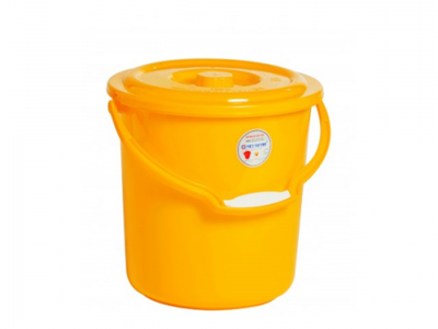 Xô nhựa 12 lít có nắp thiết kế bền chắc, phù hợp đựng nước hay thực phẩm 2
