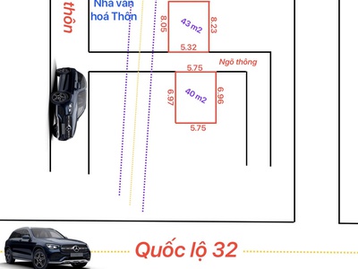Bán 43m  đất đức thượng - oto tránh cách 20m, hơn 3 tỷ. 1