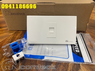 Phân phối mặt nạ 1 -2-3 cổng trắng sứ, hiệu Ancomteck mã ACT-FC1/2/3-RC1 0