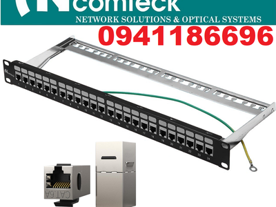 Phân phối Thanh đấu nối mạng 24 cổng Cat6A STP mã ACT-24S1U, ACT-6A-88 chính hãng ANCOMTECK 0