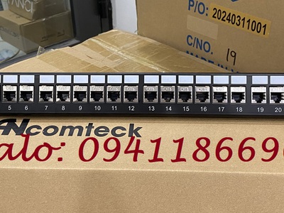 Phân phối Thanh đấu nối mạng 24 cổng Cat6A STP mã ACT-24S1U, ACT-6A-88 chính hãng ANCOMTECK 4
