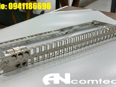 Phân phối Thanh đấu nối mạng 24 cổng Cat6A STP mã ACT-24S1U, ACT-6A-88 chính hãng ANCOMTECK 9