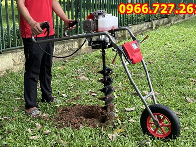 Máy Khoan Đất Có Bánh Xe   Đào Hố Trồng Cây Nhẹ Nhàng, Không Tốn Sức 2