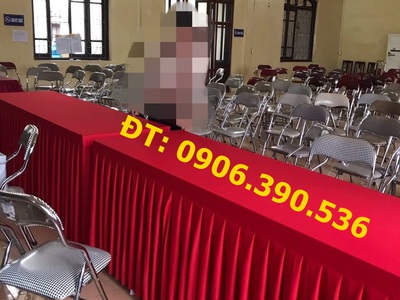 Khăn trải bàn hội nghị, khăn trải bàn sự kiện đẹp, giá tốt 5