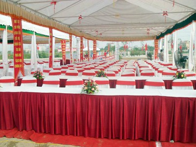 Khăn trải bàn hội nghị, khăn trải bàn sự kiện đẹp, giá tốt 1