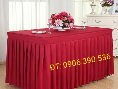 Khăn trải bàn hội nghị, khăn trải bàn sự kiện đẹp, giá tốt 10