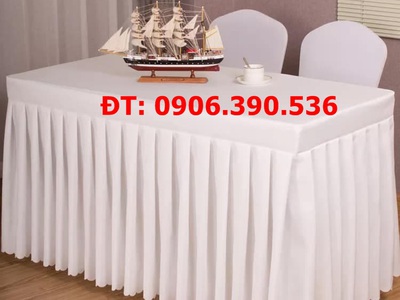 Khăn trải bàn hội nghị, khăn trải bàn sự kiện đẹp, giá tốt 2