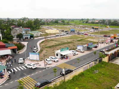 Bán lô đất giá rẻ nhất dãy lk05 - trục chính dự án kdc quỳnh mỹ 3