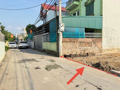 Bán 76m đất thôn ấp tre, quang minh, mê linh, hn. full thổ cư, ô tô tránh 1