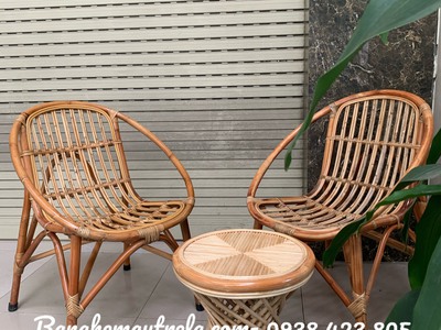 Bàn ghế sò mây ban công giá rẻ 6