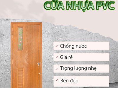 Giải pháp cho phòng tắm - Cửa nhựa cao cấp chống nước 1