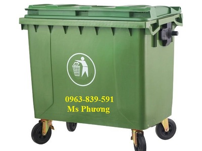 Thùng rác nhựa 1100 lít dùng tại nhà máy, bệnh viện, tòa nhà, kho bãi 0