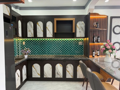 Bán nhà mê hẻm xe hơi né nhau 181 quang trung mặt tiền  nhà mê kiên cố - thiết kế hiện đại - full 2