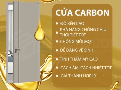 Cửa gỗ Carbon Saigondoor 0