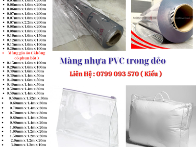Tổng màng nhựa pvc dẻo - giá tận kho 0