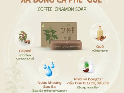 Xà bông thảo dược - Cà phê và Quế 110g 0