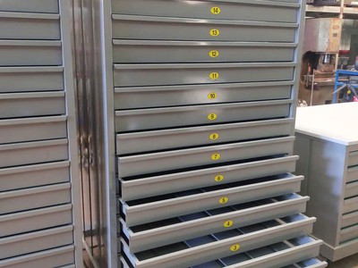 Tủ lưu bản vẽ 15 ngăn khổ A0 TV-A015 3