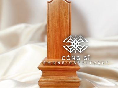 Bộ bài vị thờ thần linh và gia tiên bằng gỗ tốt 2
