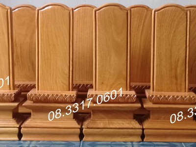 Bộ bài vị thờ thần linh và gia tiên bằng gỗ tốt 3