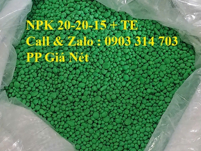 Phân bón hữu cơ NPK 20-20  15   TE bao 25kg- Giá tốt NPP, HTX , Nhà vườn 0