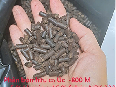 Phân bón hữu cơ ÚC 800 OM-Phủ Humic 5 -NPK 322 giúp đất tươi xốp 3