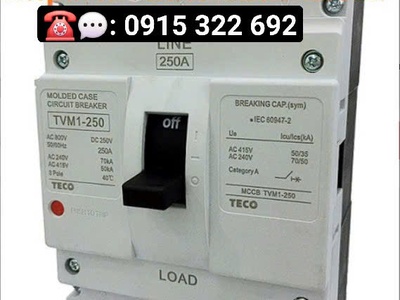 Aptomat khối  MCCB  Teco 3P TVM1-250 0