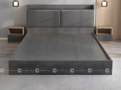 Giường Ngủ Gỗ Công Nghiệp Bọc Nệm Êm Ái 2