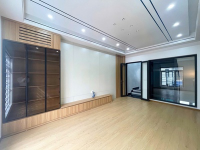 Bán nhà mới 5 tầng có thang máy   tuyến 2 lê hồng phong   đường 15m   gara ô tô   full công năng 3