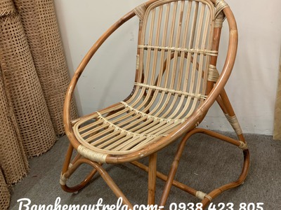 Ghế sò mây tự nhiên chân quỳ 1