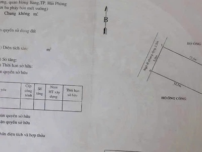 Bán đất 63,4m  ngõ 126 Cam Lộ   Hùng Vương- Hồng Bàng- Hải Phòng   Giá chỉ 1,57 tỷ 2
