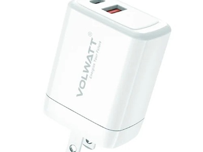 Củ sạc nhanh Volwatt 35W GaN USB-C , Trắng  GE-35-AC-M GAN 1