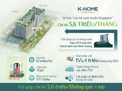 Căn hộ giá rẻ gần kcn vsip2   46.69m , 1pn, chỉ 978 triệu, pháp lý rõ ràng 0