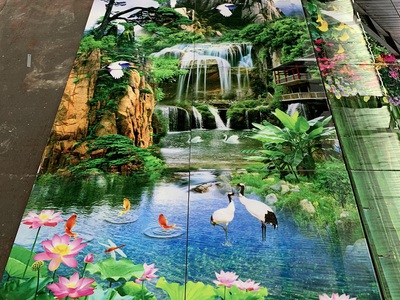 Tranh gạch men phong cảnh 3d HP6373 4