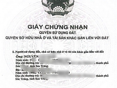 Chính chủ bán 149,2m2 đất tại hẻm 456 mạc đĩnh chi, phường 9, thành phố sóc trăng. 3
