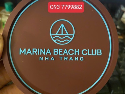 Làm đế lót ly bằng vải nỉ, đế lót ly nhựa cao cấp, đế lót ly giấy in Đế lót ly tại xưởng 0