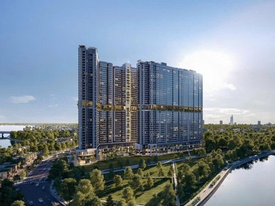 The gió riversude - căn hộ 3 mặt giáp sông nằm ngay metro và xa lộ hà nội do cđt an gia phát triển. 3